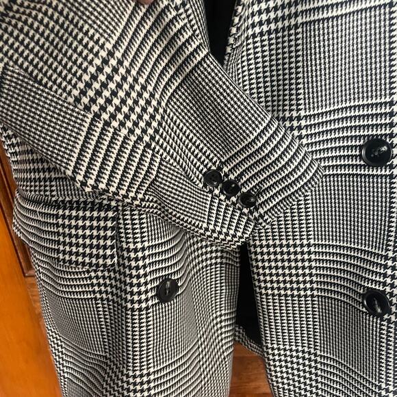 Rachel Zoe NWOT Plaid Oversized Blazer Sz L - Picture 4 of 6